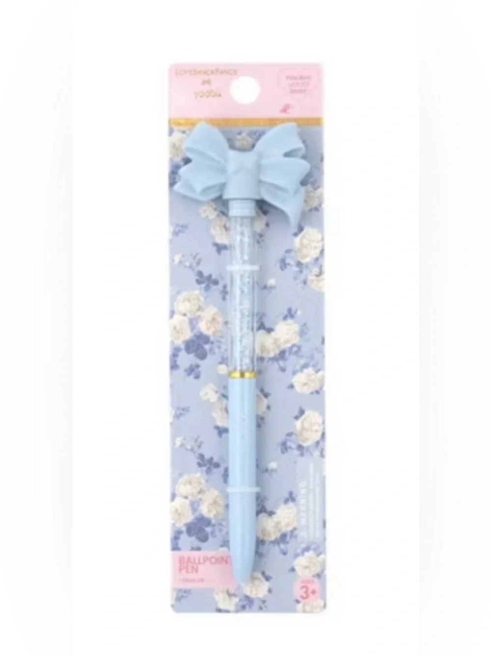 LoveShackFancy Blue Floral Notebook & Planner Set with Pink Accents